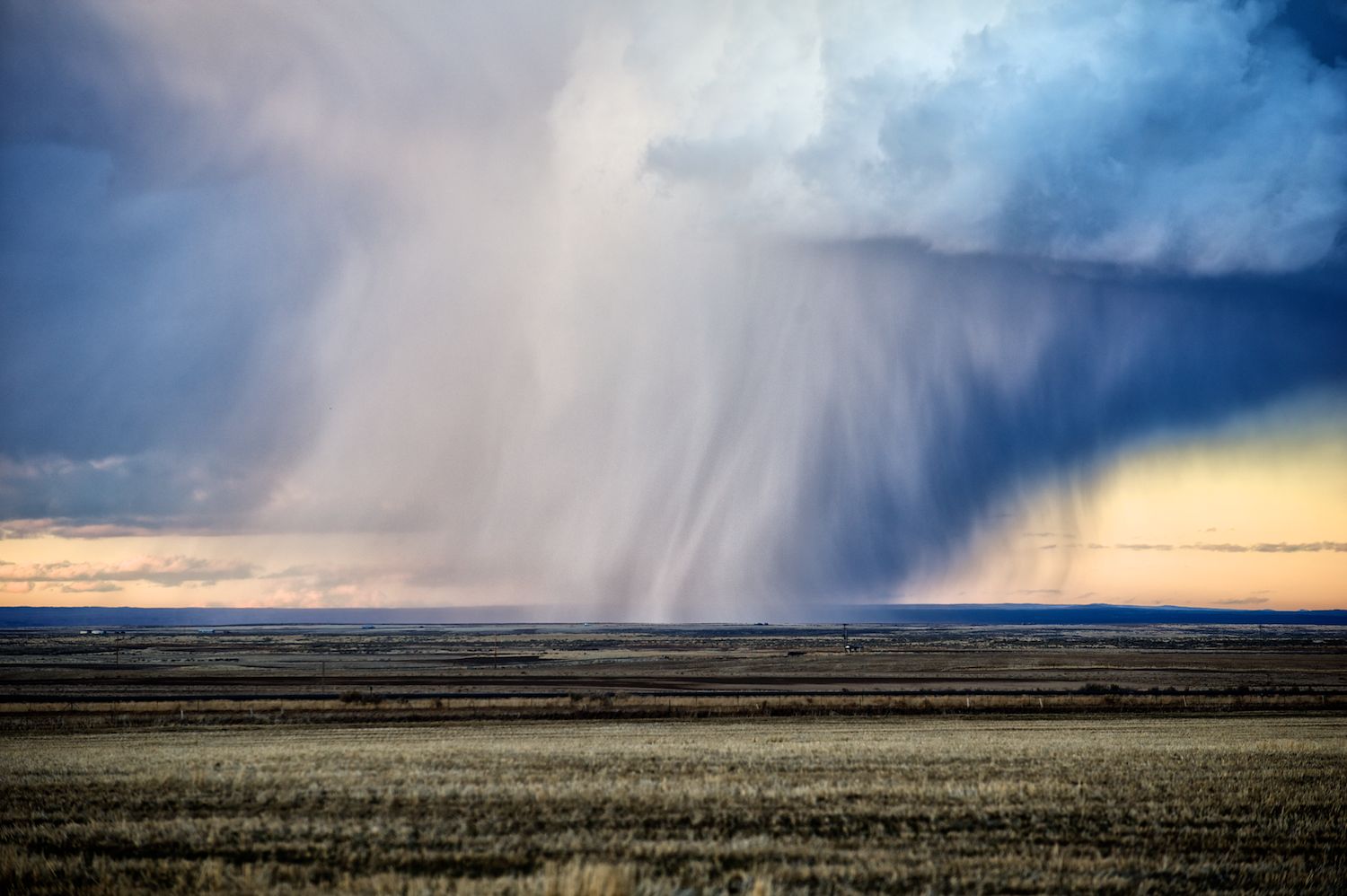 Winter Storm Cell. Declo, Idaho