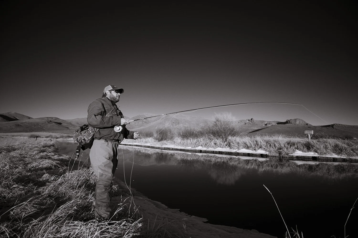 John Huber. Late February. Silver Creek, Idaho.