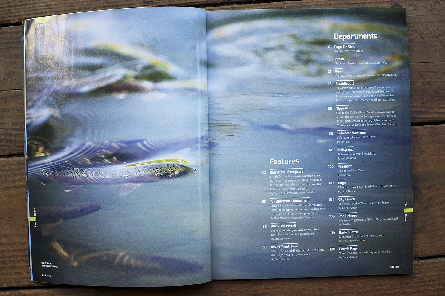 Trico Madness On Silver Creek, Idaho. Fall Issue The Drake Magazine. 2014