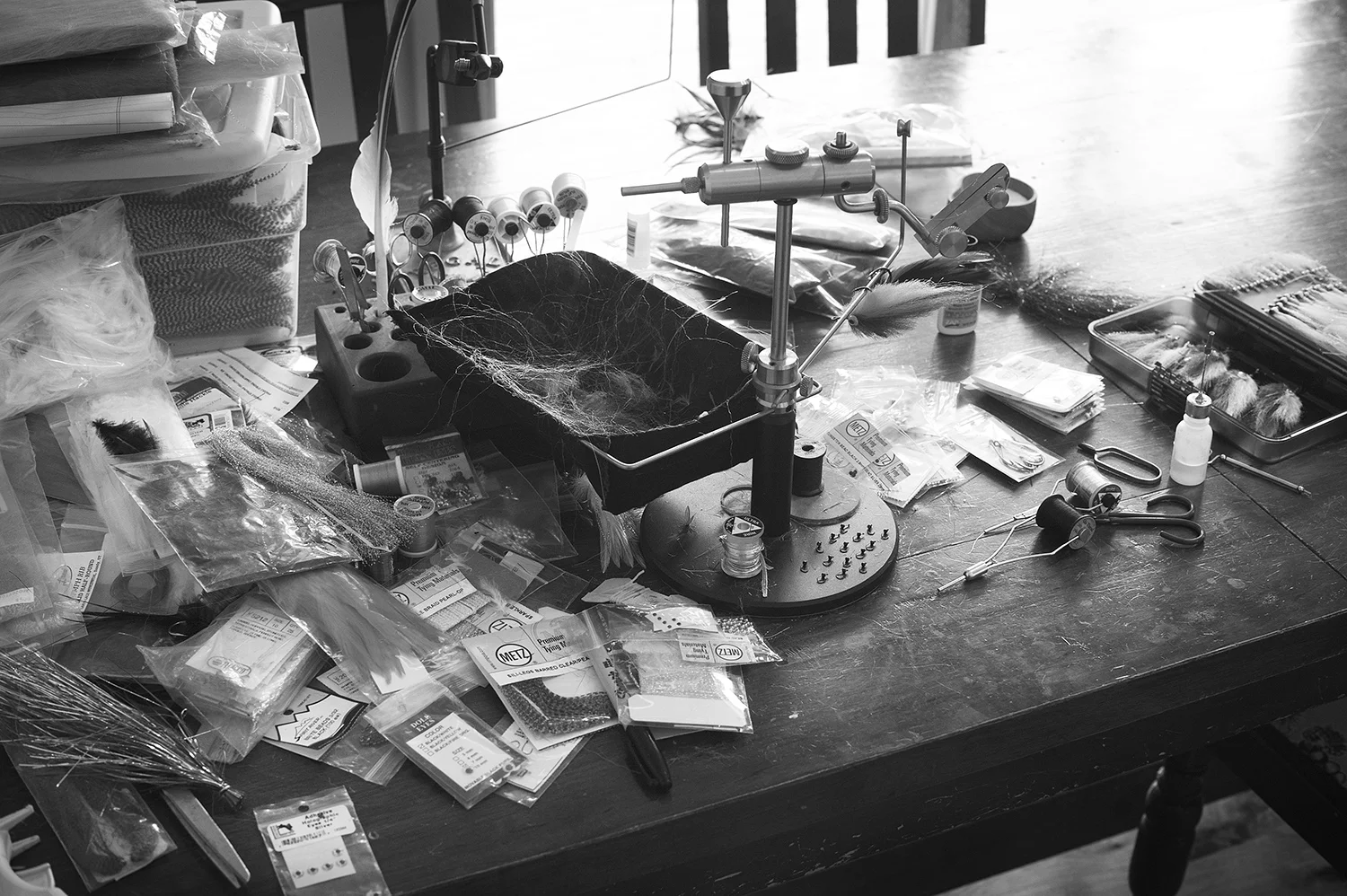 Fly Tying Table.