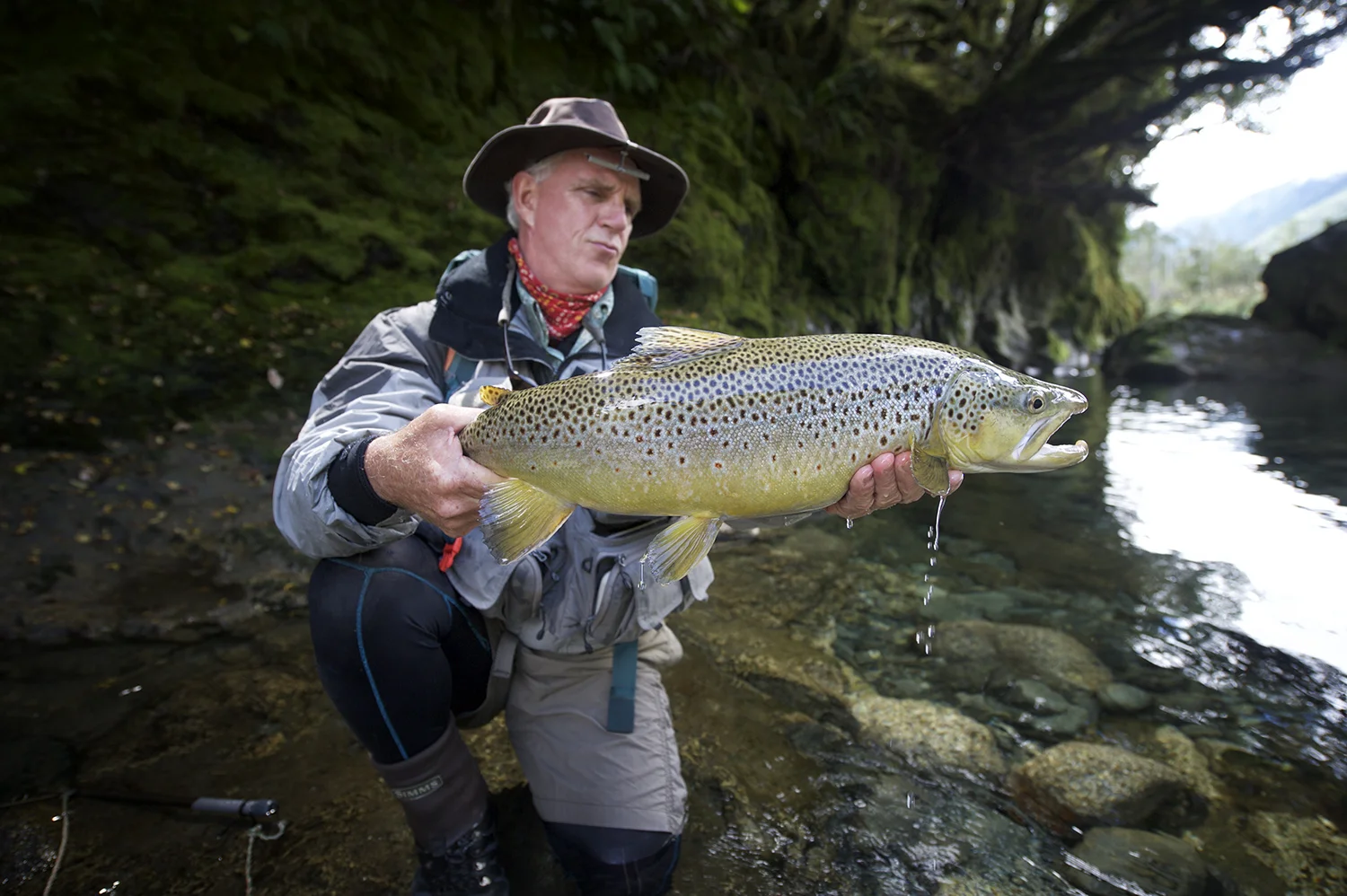 Scott Murray and a great South Island Brown.
