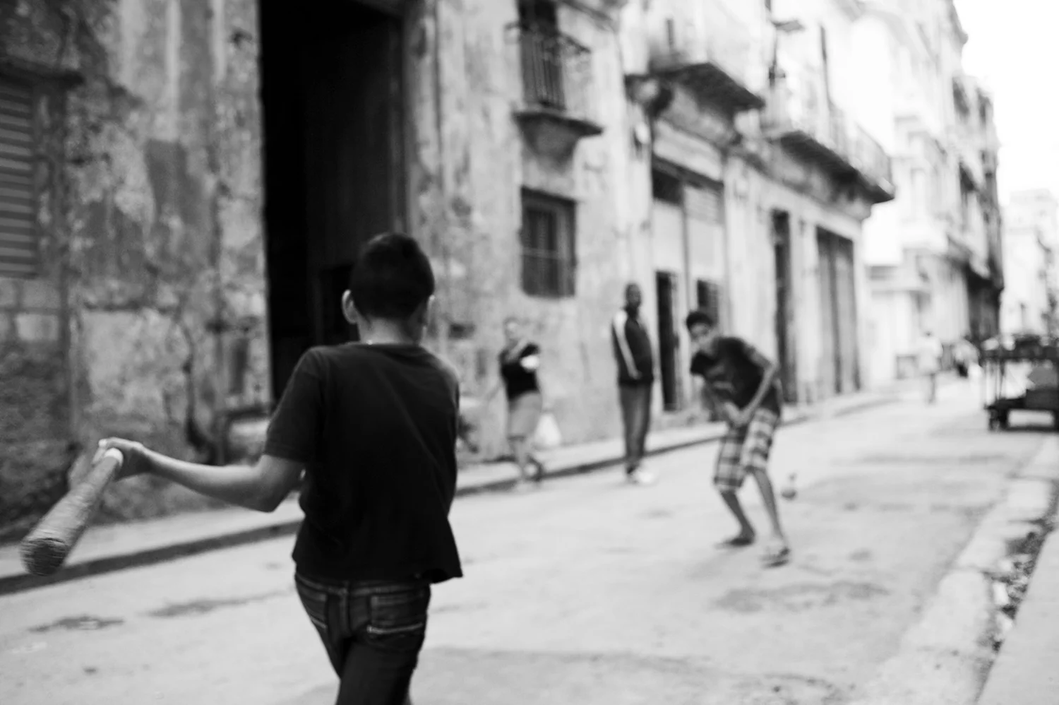 Street Baseball. Havana, Cuba.
