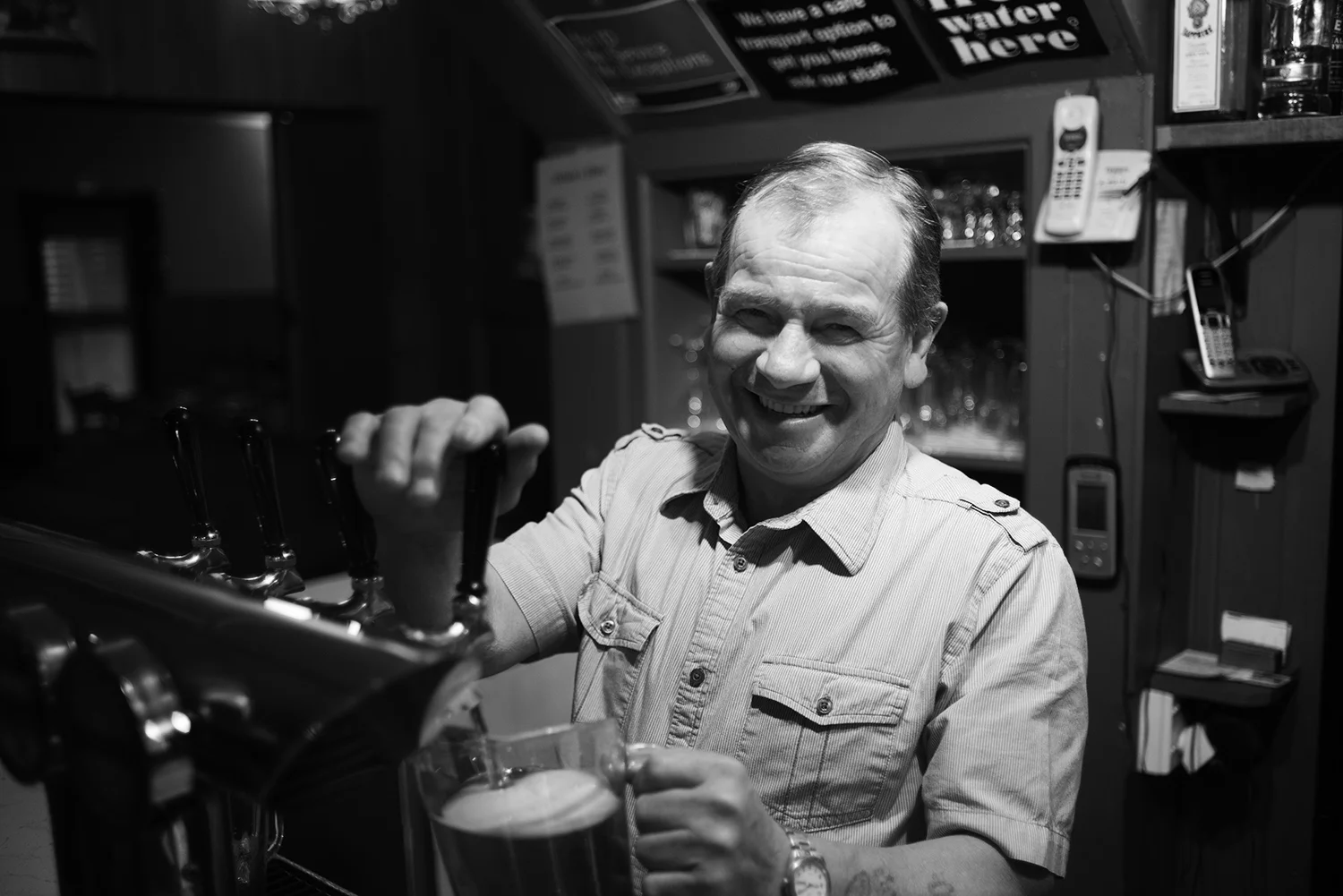 Jimmy. Owner of Wilsons Pub in Reefton, New Zealand.