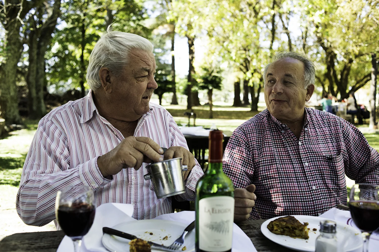 A feast with Diego and Antonio. They are kind and gracious men who went out of their way to show me their town. Antonio (pictured on the right) owns this restaurant on the outskirts of town and hosted me to an asado lunch. Empanadas as starters followed by a tortilla (think quiche) and then asado...