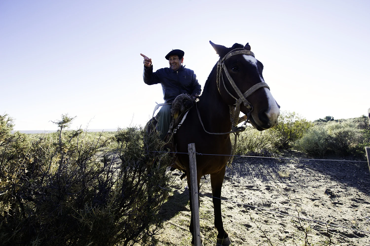 We ran into this gaucho on our way to fish a section of the Middle Limay a few weeks ago. Pretty happy guy. In reality though he was told that the two of us gringos, Val Atkinson and myself, had never seen a gaucho before and that it was our first time to Patagonia. He had a good chuckle...