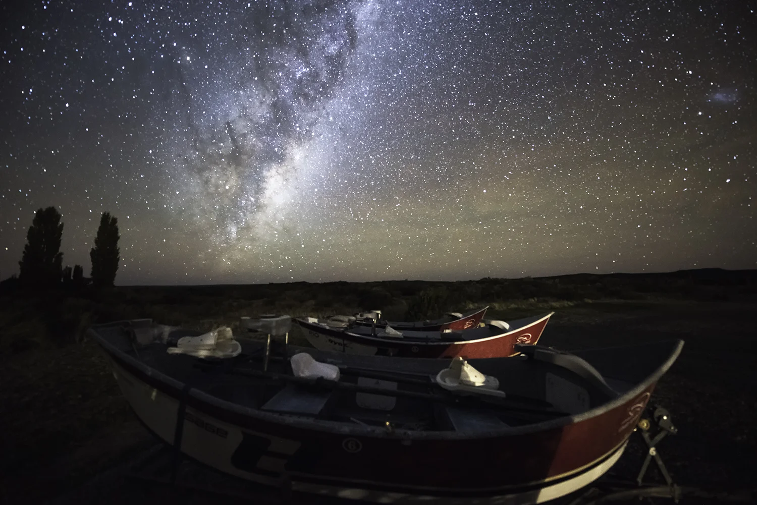 drift boats and milky way limay river.jpg
