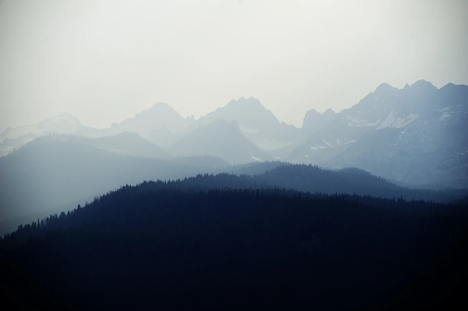 Sawtooths & Smoke. August 2017. Idaho.