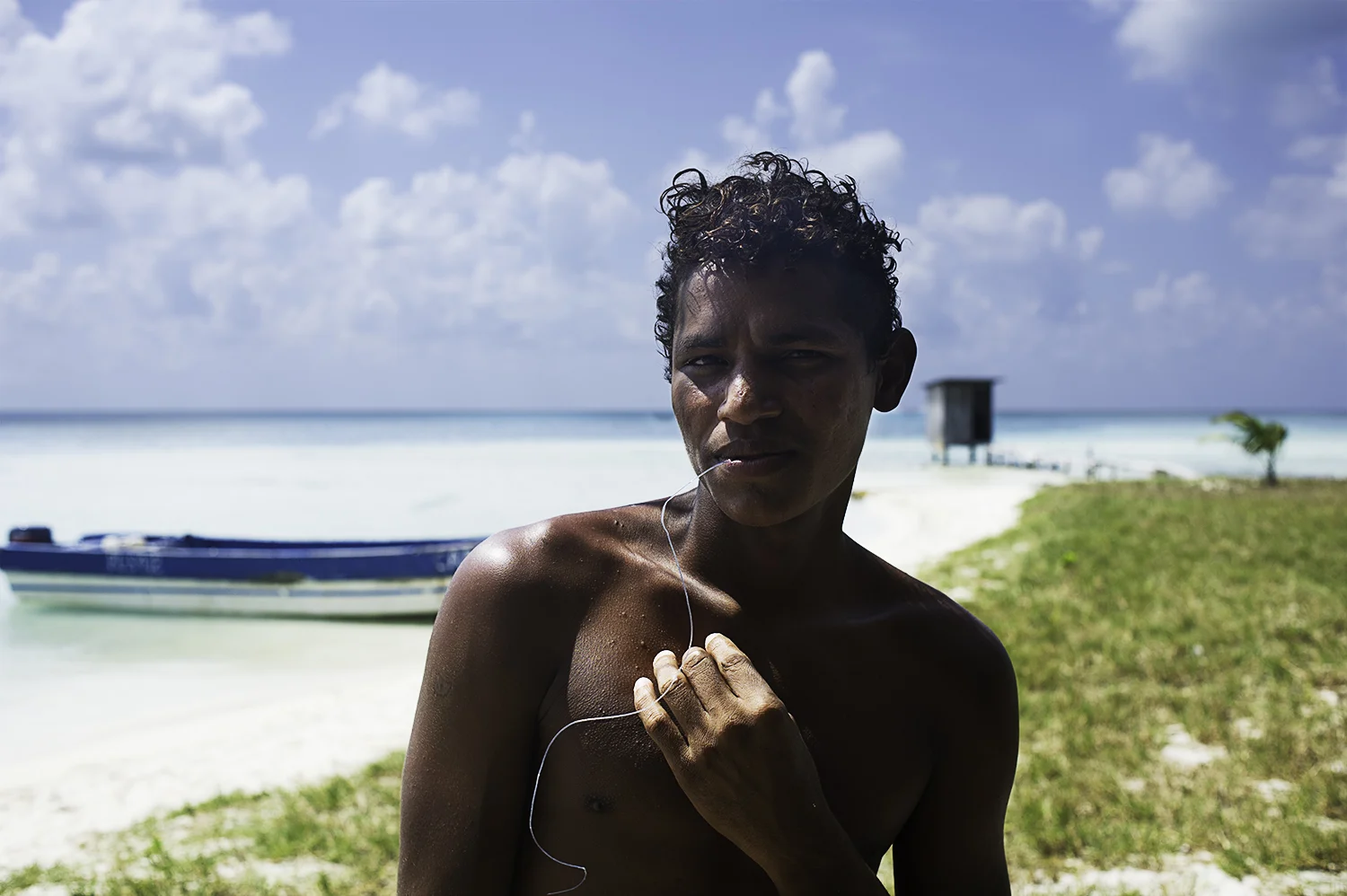 A young Miskito Indian at Faraway Cay