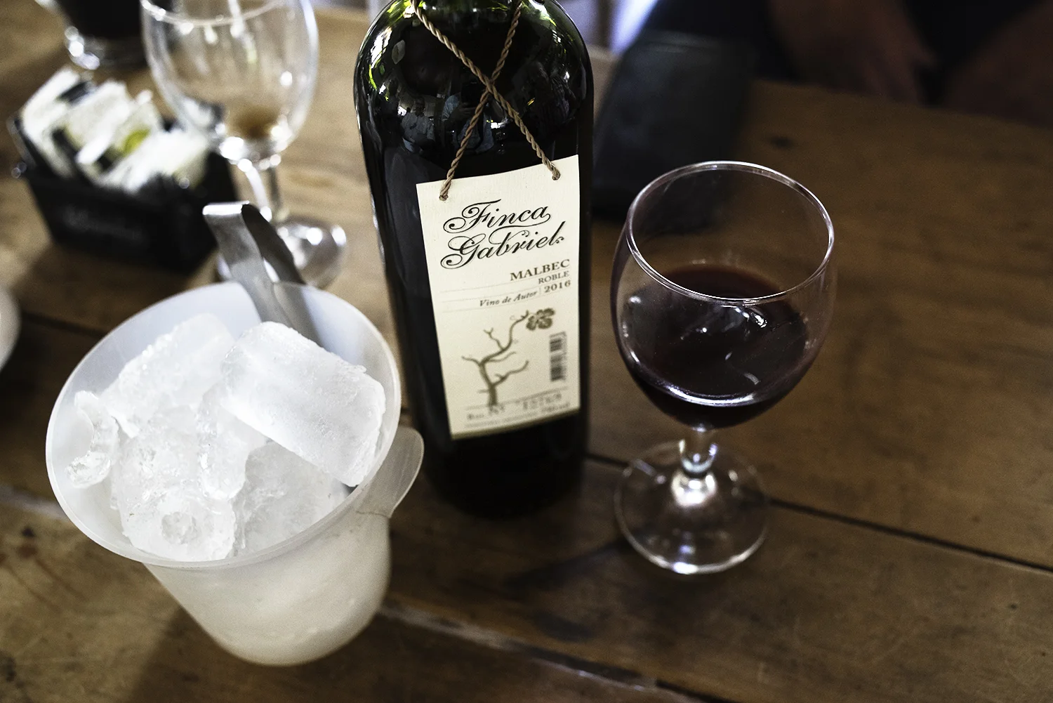 Malbec and ice