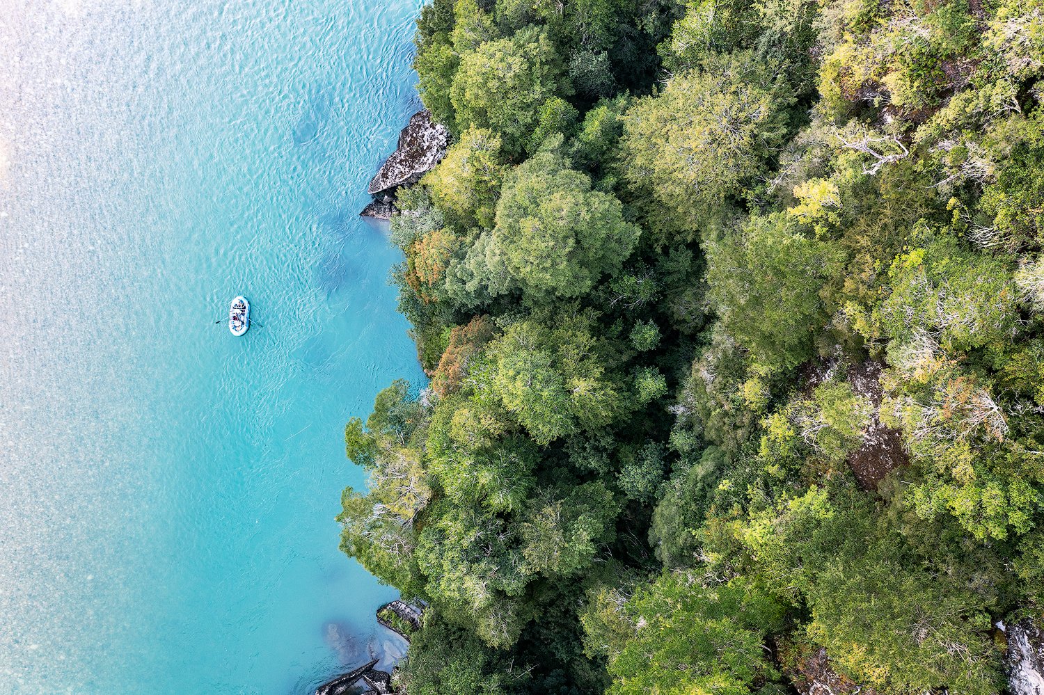 Rio Palena from above. Chile.