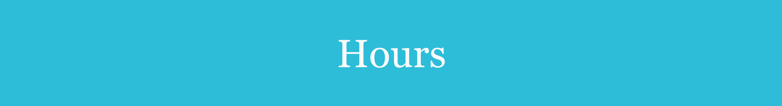 Hours & Contact Us — Jones Center