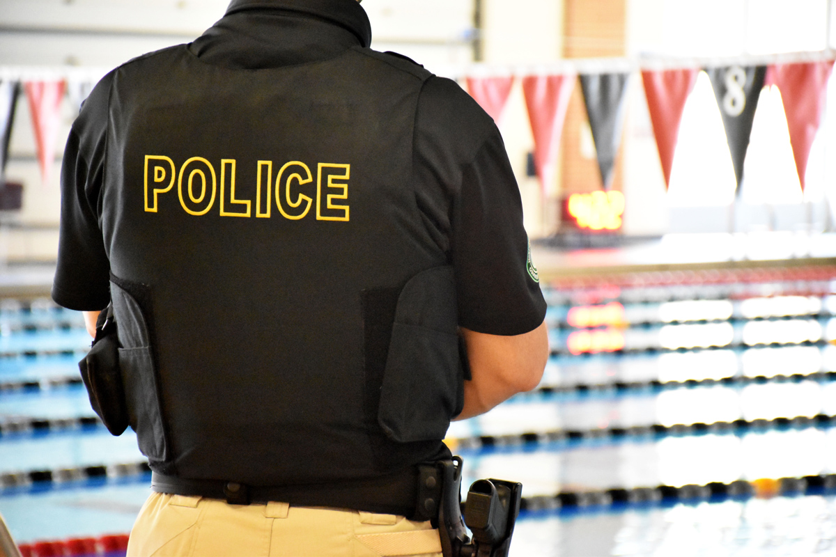 police, jones center, free swimming, pool access, law enforcement
