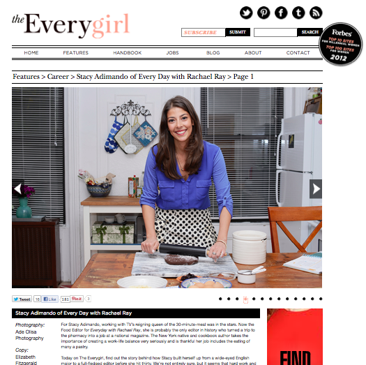 from TheEverygirl .com, Career feature, November 2012