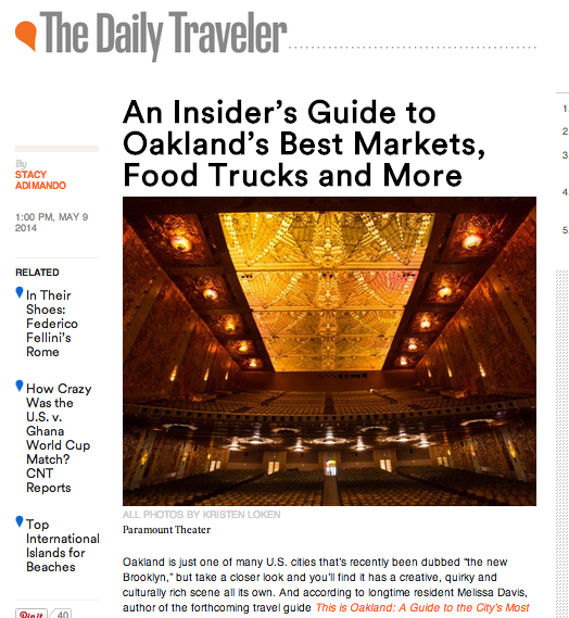 Gondola rides, historic movie theaters and more in this Oakland guide for CondeNastTraveler.com