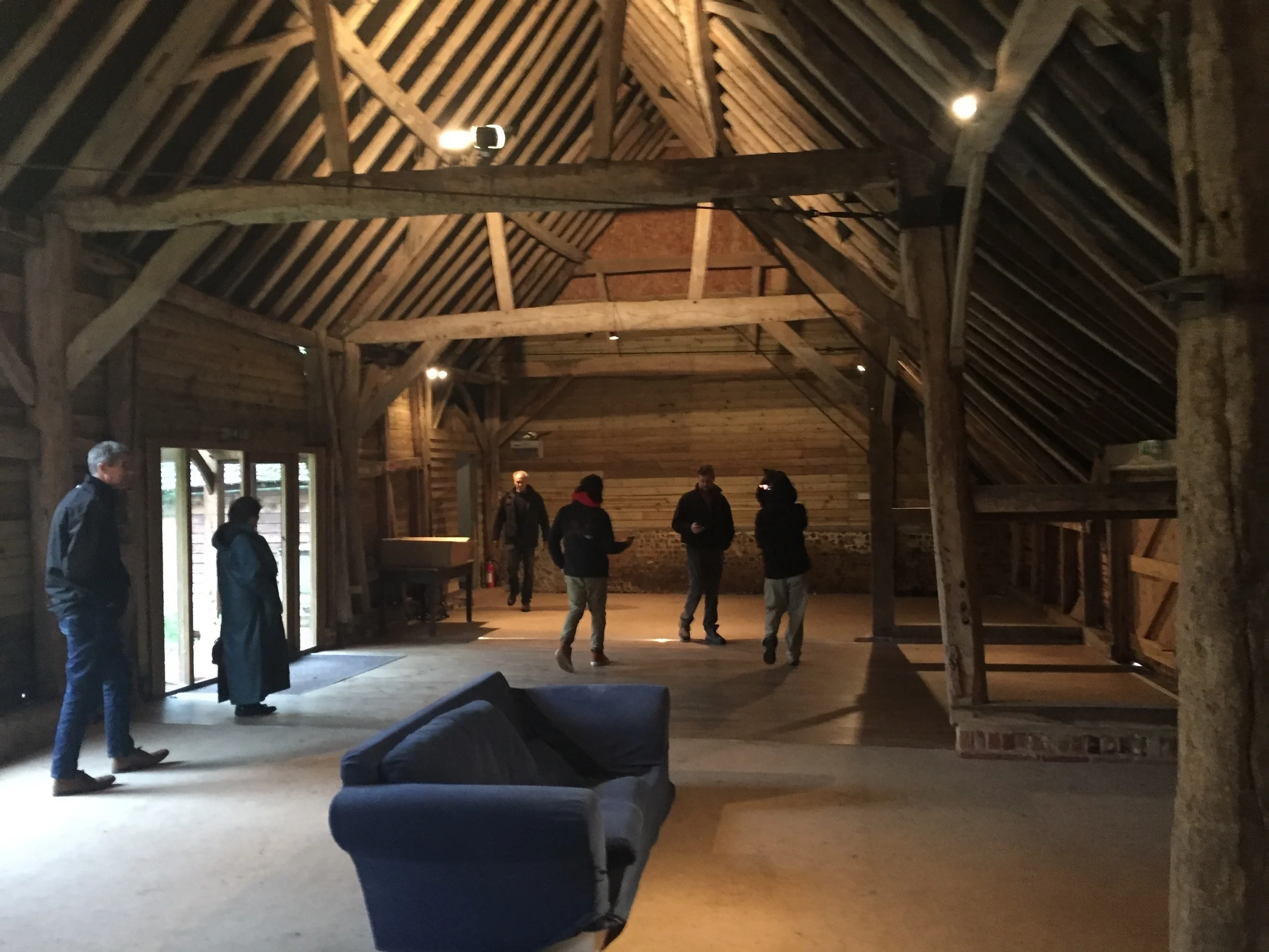 An old barn on the Norman Court Farm in Upper Clatford, Hampshire. The Hopkins and Williams families had some farmland here as early as the 1550s.