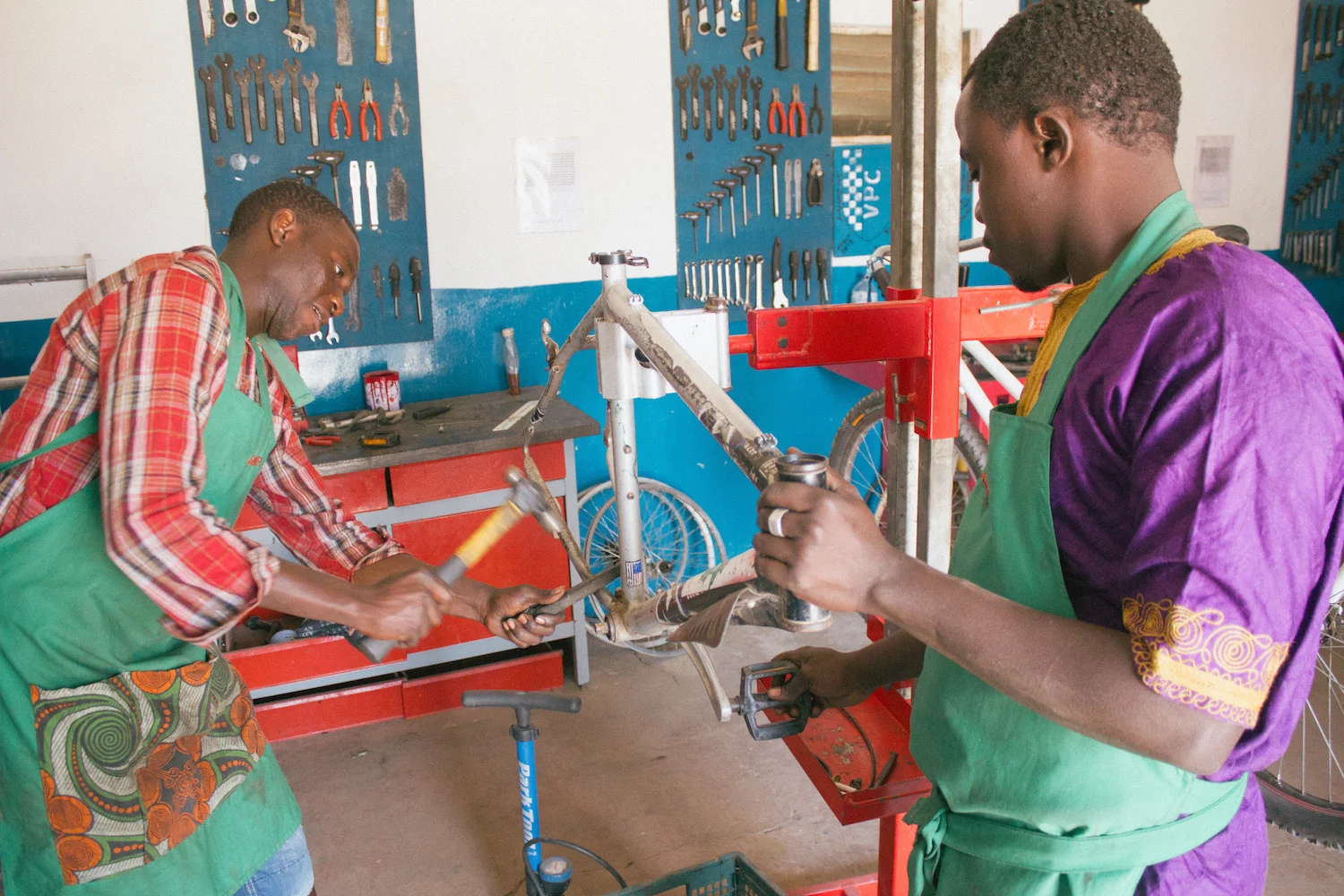 The bikes come in very bad condition and brute force is often needed for repairs