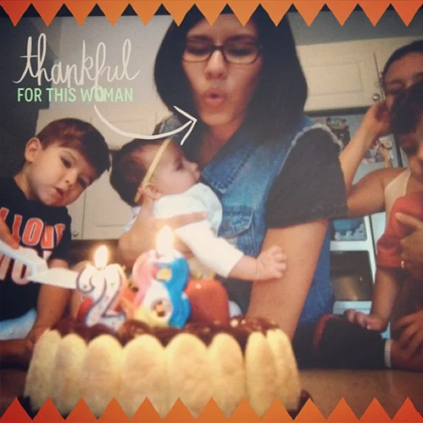 Photo of me blowing out my candles taken from Alex's instagram feed. Follow him! @creativealex