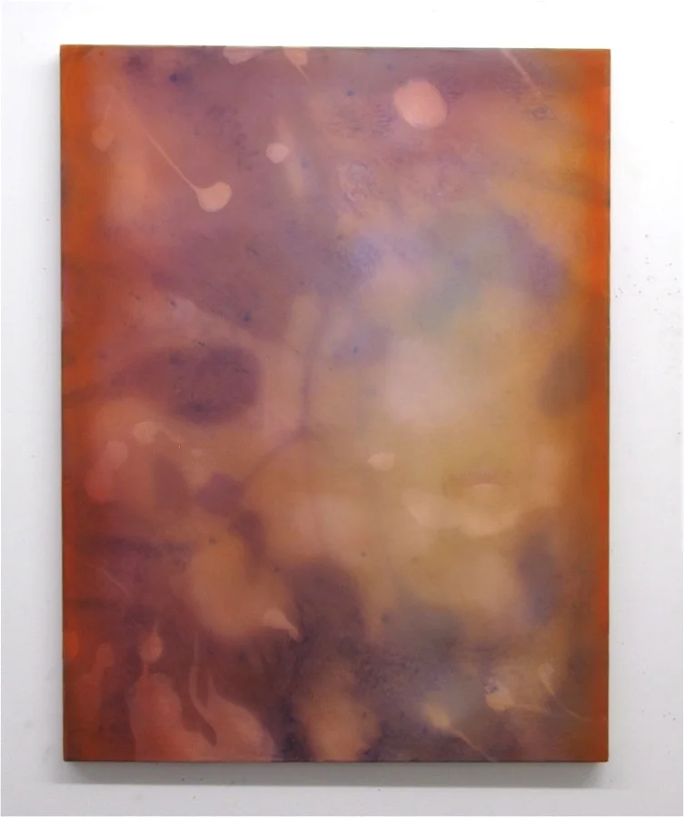 Remembrance 23" x 30", 2015 Oil, acrylic, and gouache on paper and polyester mesh