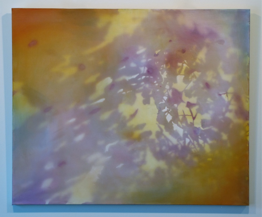 Whirl 25" x 30", 2015 Oil, acrylic, and gouache on paper and polyester mesh