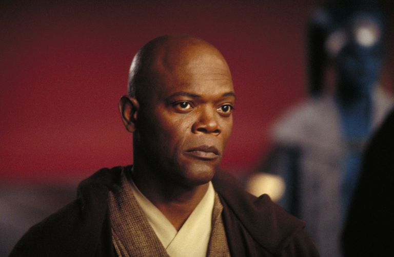 Mace Windu in Star Wars.