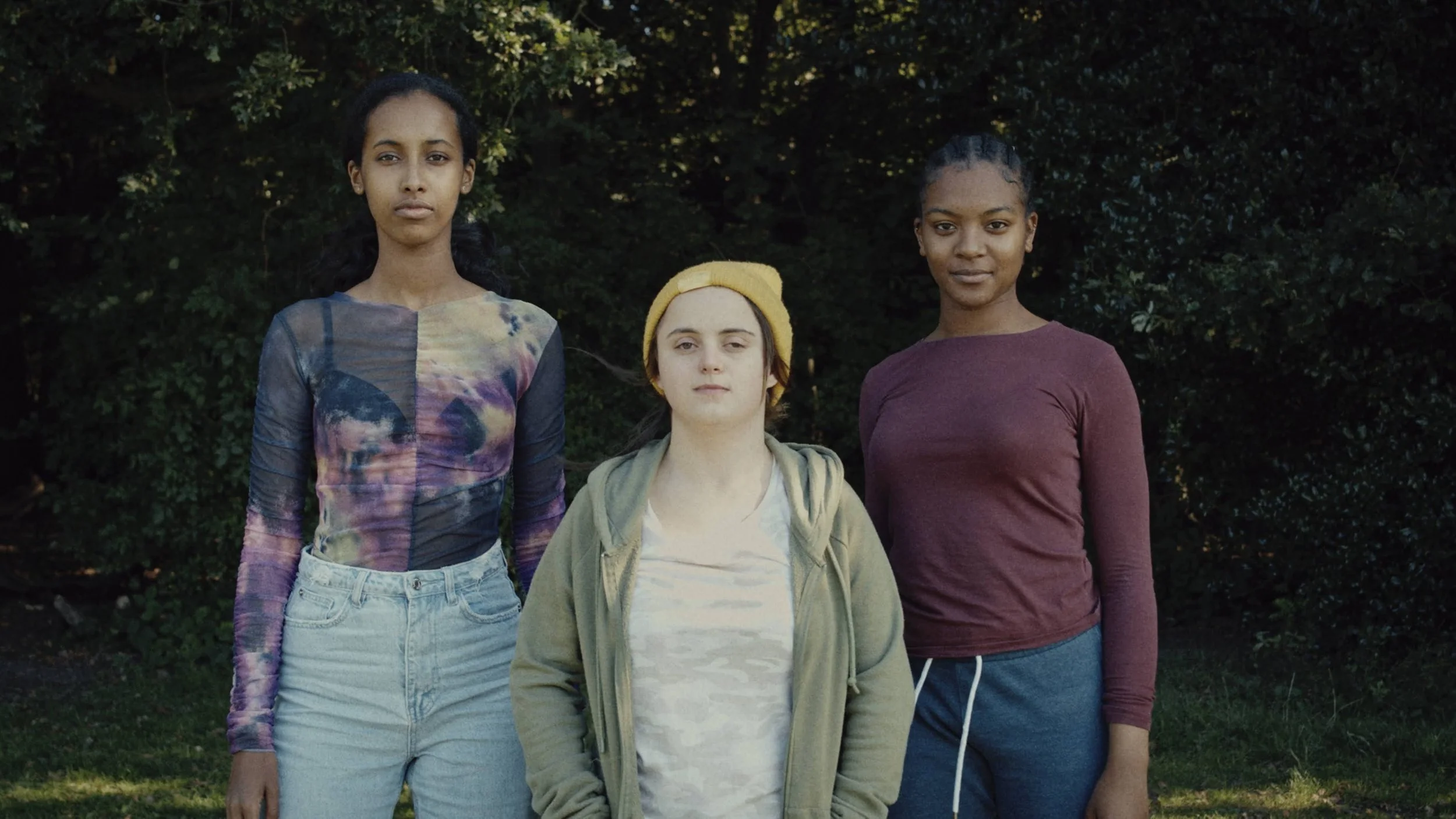 Three defiant girls