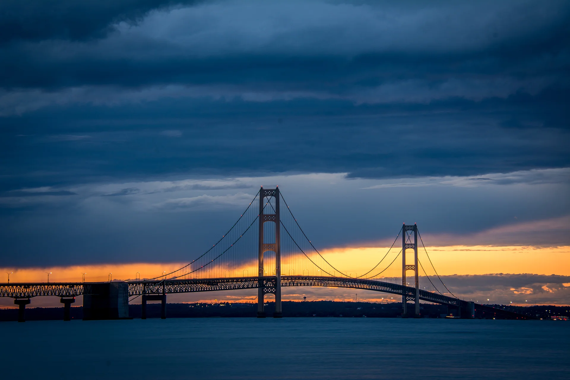 Mackinac Bridge Sunset 2017