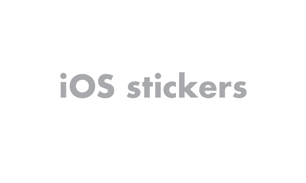 iOS stickers