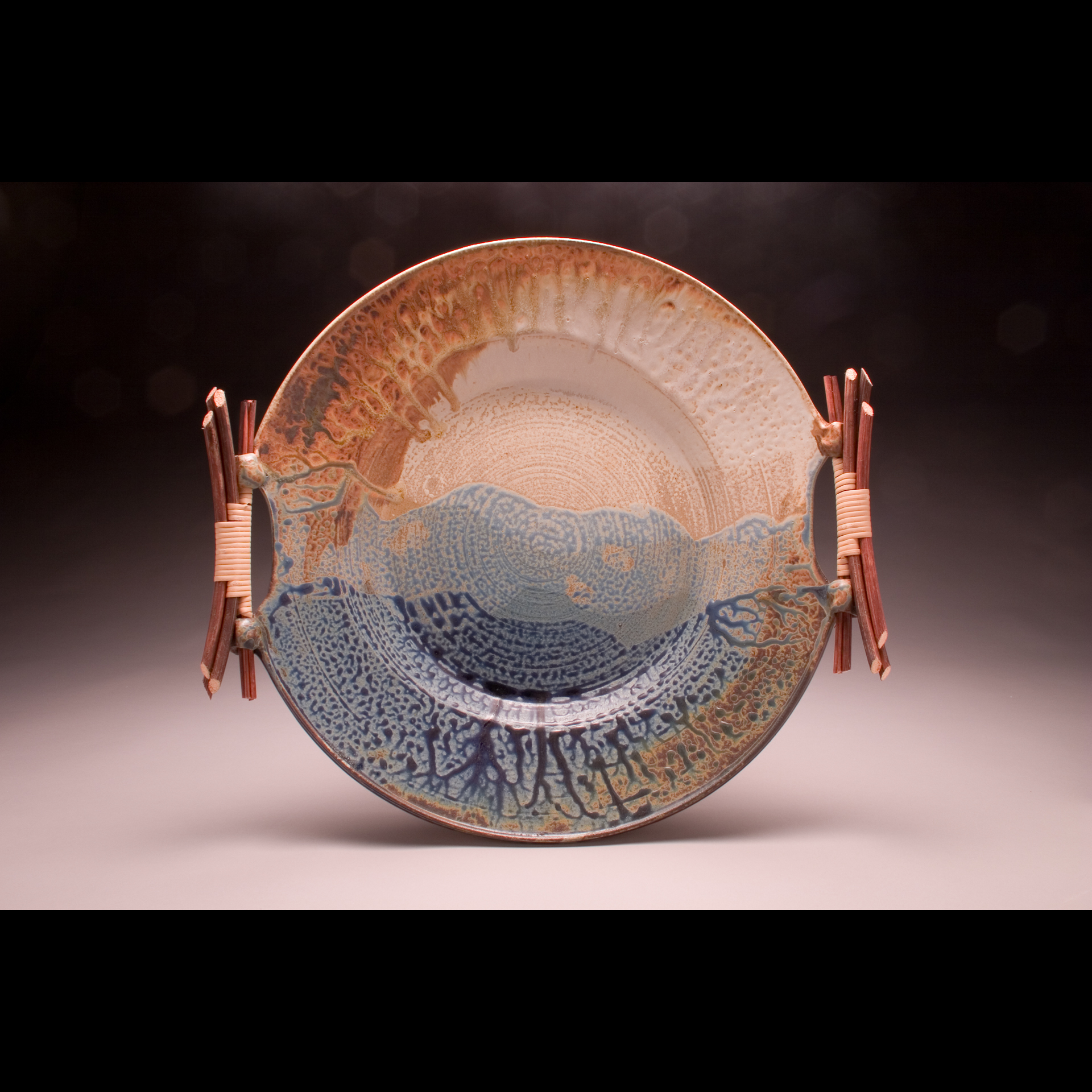 Large Blue Wood Ash Plate.jpg