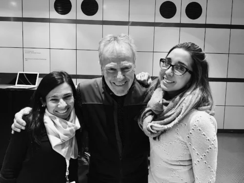 Fundadoras de Bellelli Educación junto a Peter Senge (Autor de Schools that Learn y Fifth Discipline )