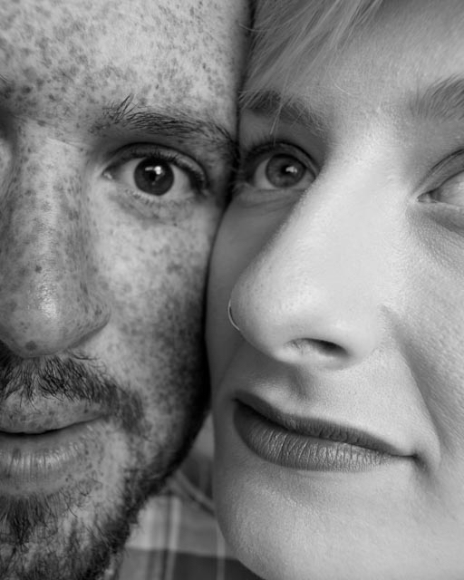 Daniel Duarte with photographer, Haley Ciarrocchi . Portrait by Nicholas Nixon