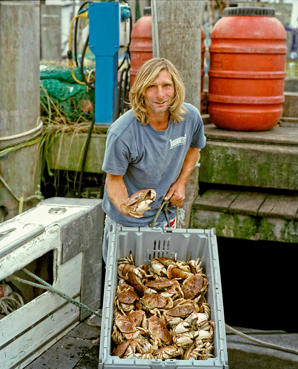 Anthony Sosinski, Commercial Fisherman, Anna Mary Boat, Town Dock