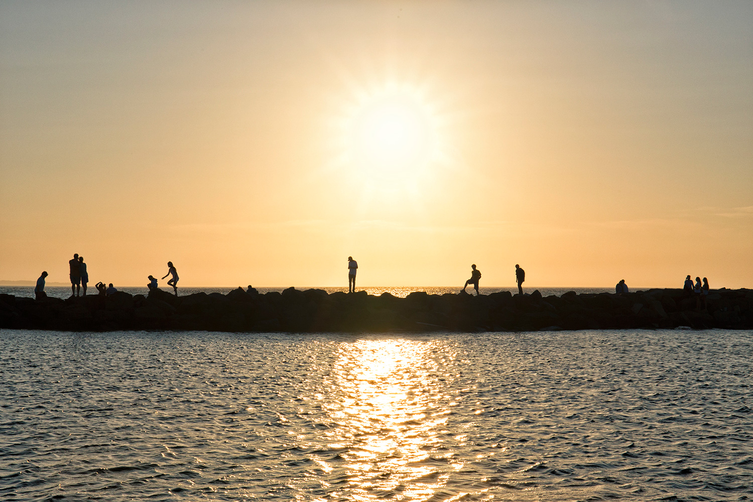 Sunset, Montauk Harbor Inlet