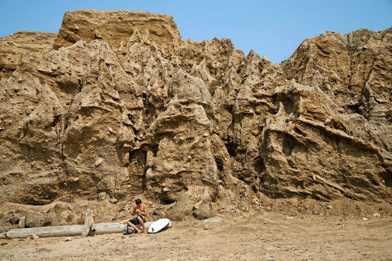 Surfer, Hoodoos, Shadmoor State Park