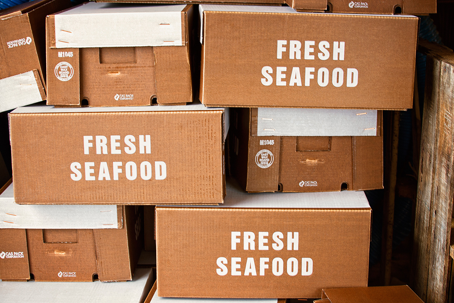 Boxed Fresh Seafood, Gosman's Fish Dock