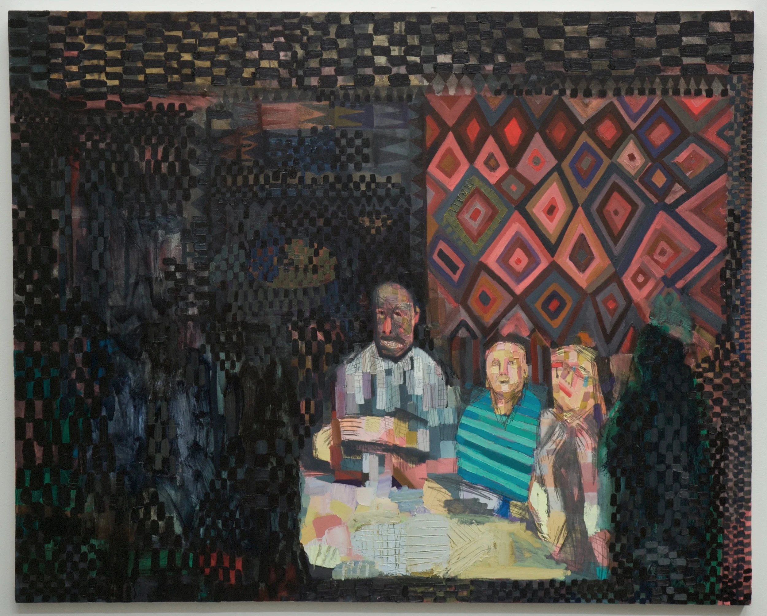 Dividing the Body (Family Portrait) 2012, Oil on Canvas, 48x60 inches