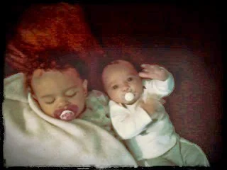 This pic doesn't have anything to do with a schedule. But just look at how little they were!! 