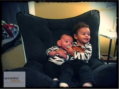 My two little mummies... our first Halloween with matching outfits!