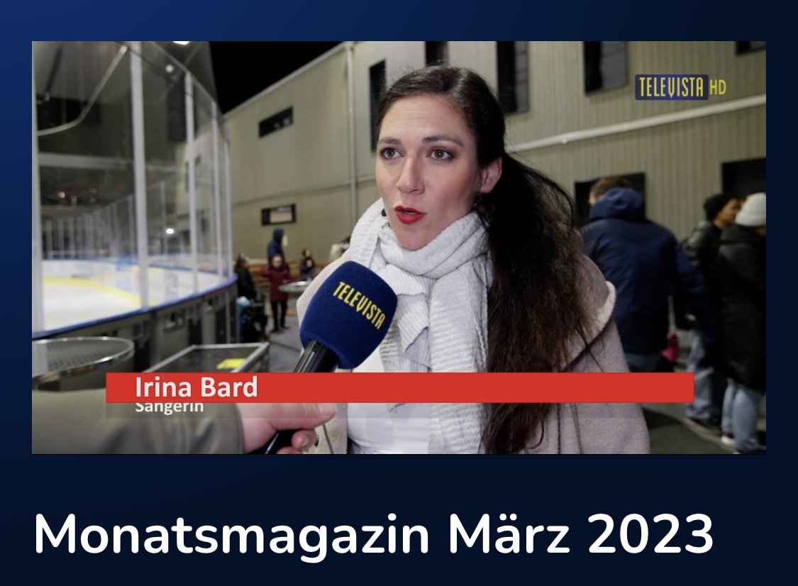 Sängerin beim Mini-"Art On Ice" Wallisellen