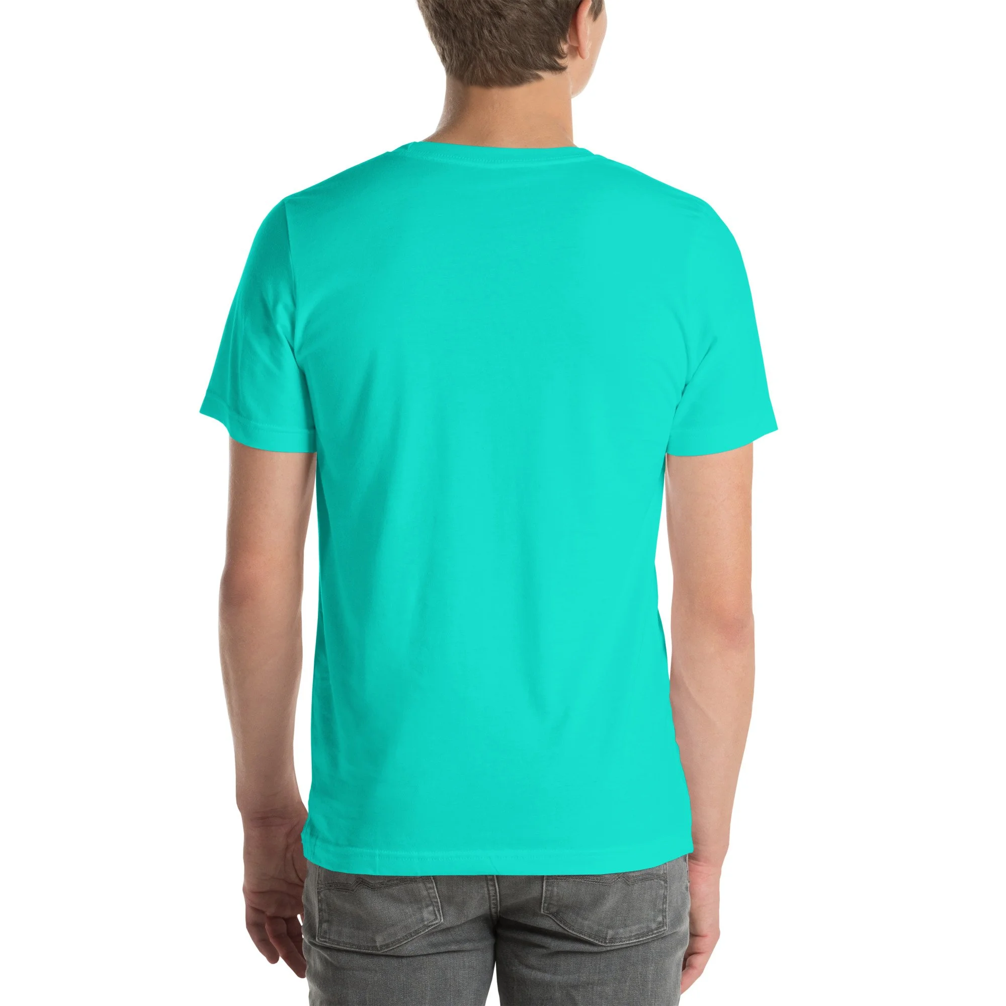 unisex-staple-t-shirt-teal-back-6a7b79f79529f.jpg