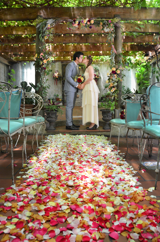 ombré wedding aisle