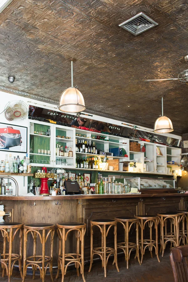 Interior of Jeffrey's Grocery restaurant