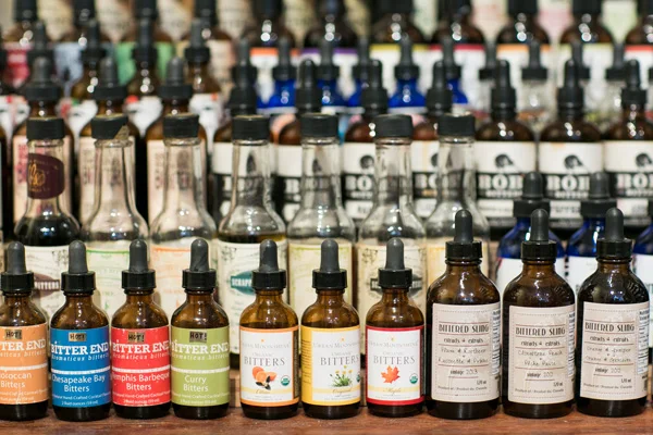 They have a fine collection of bitters as well–I was so tempted to buy based on the packaging alone!