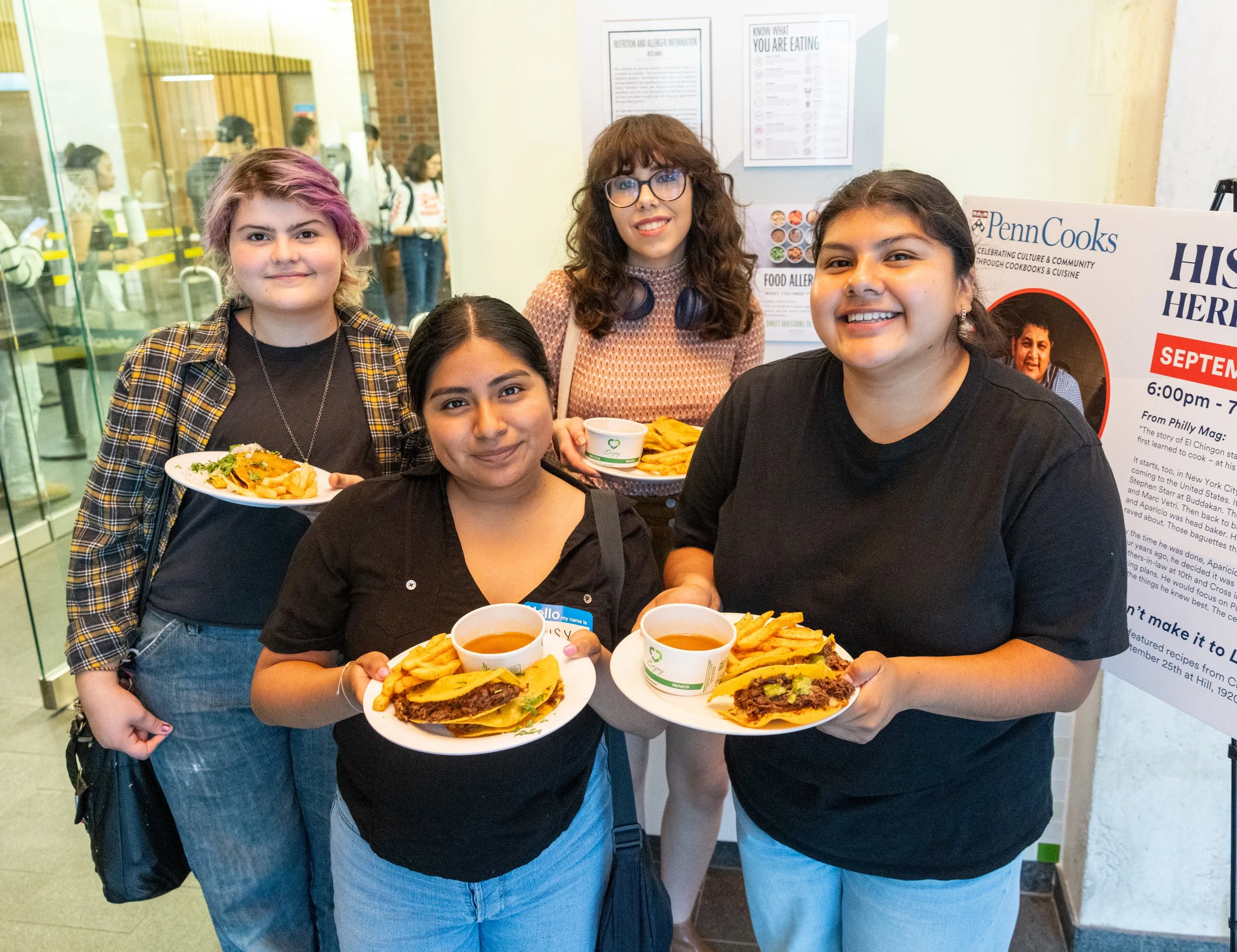    Students enjoyed the same quesabirria tacos served at Carlos’s restaurant.  