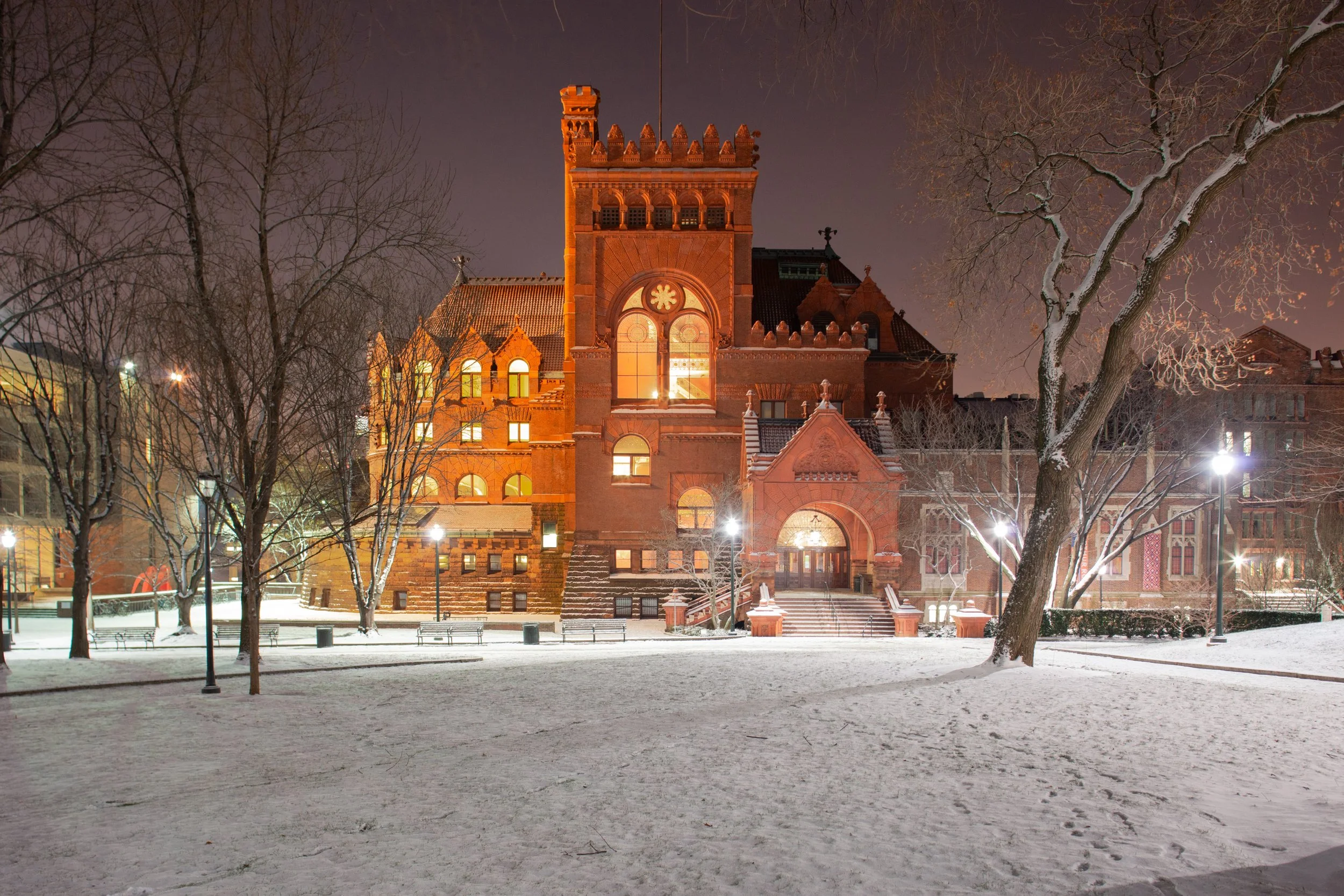   With no leaves on the trees in winter, a wider view can be seen.  