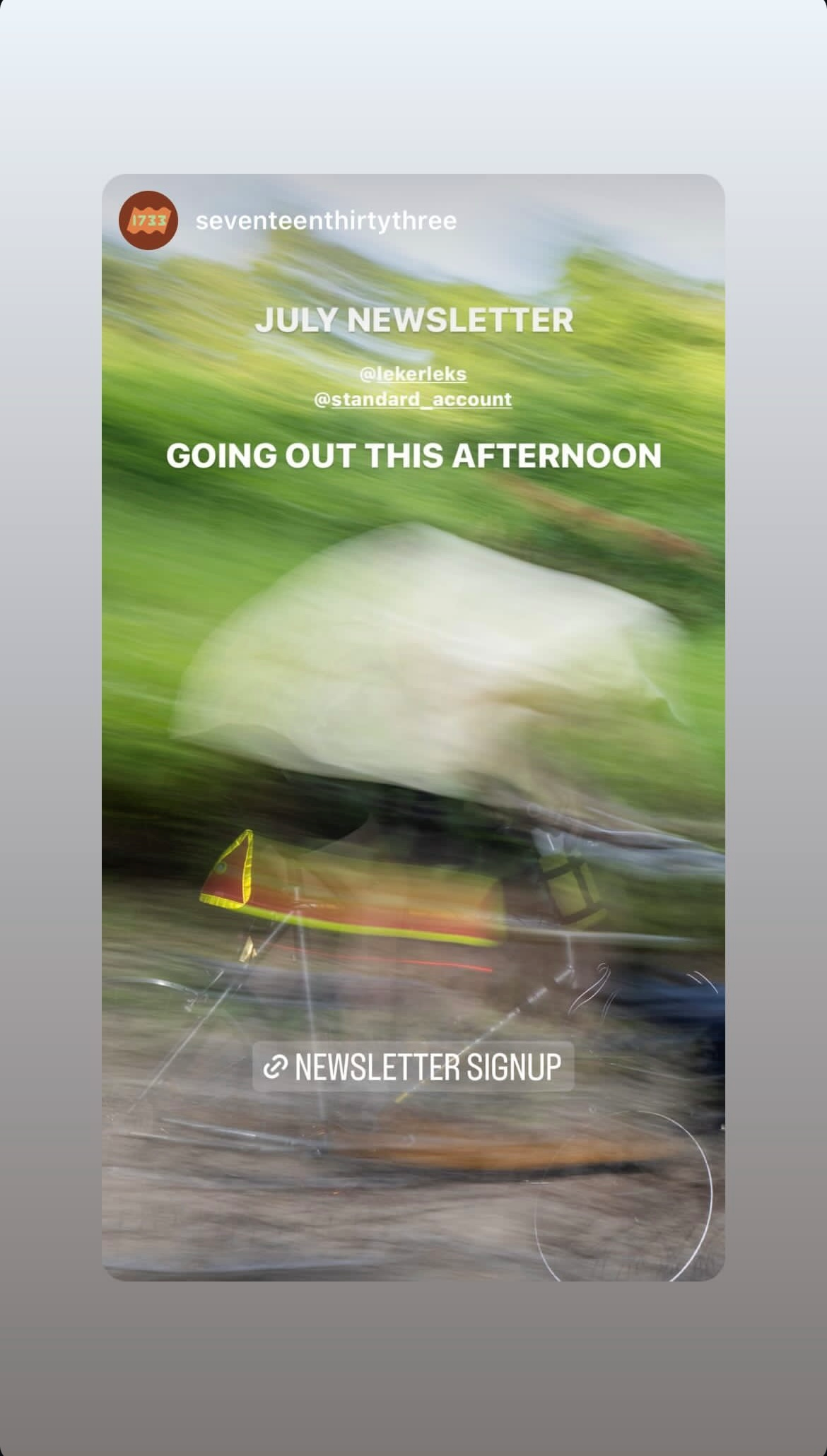   …but here, it made for a fun Instagram story!  