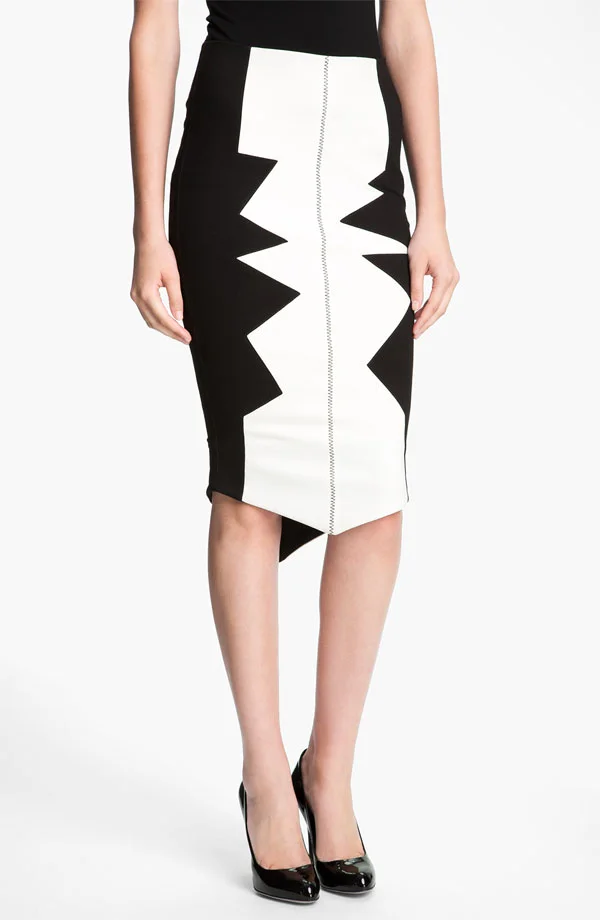 Kelly Wearstler 'Organto' Contrast Panel Knit Pencil Skirt - $395 at Nordstrom.jpg