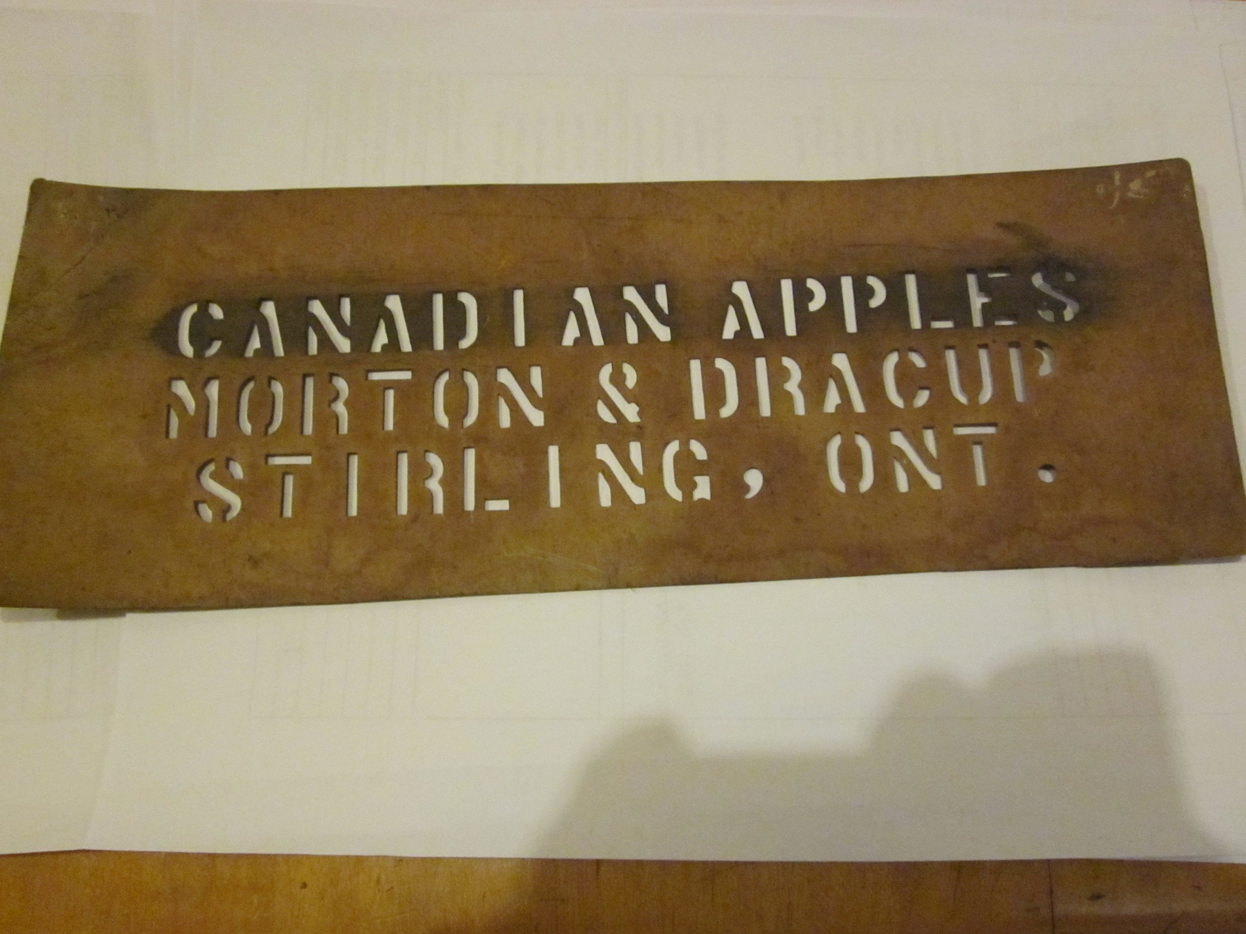 Stencil for barrels