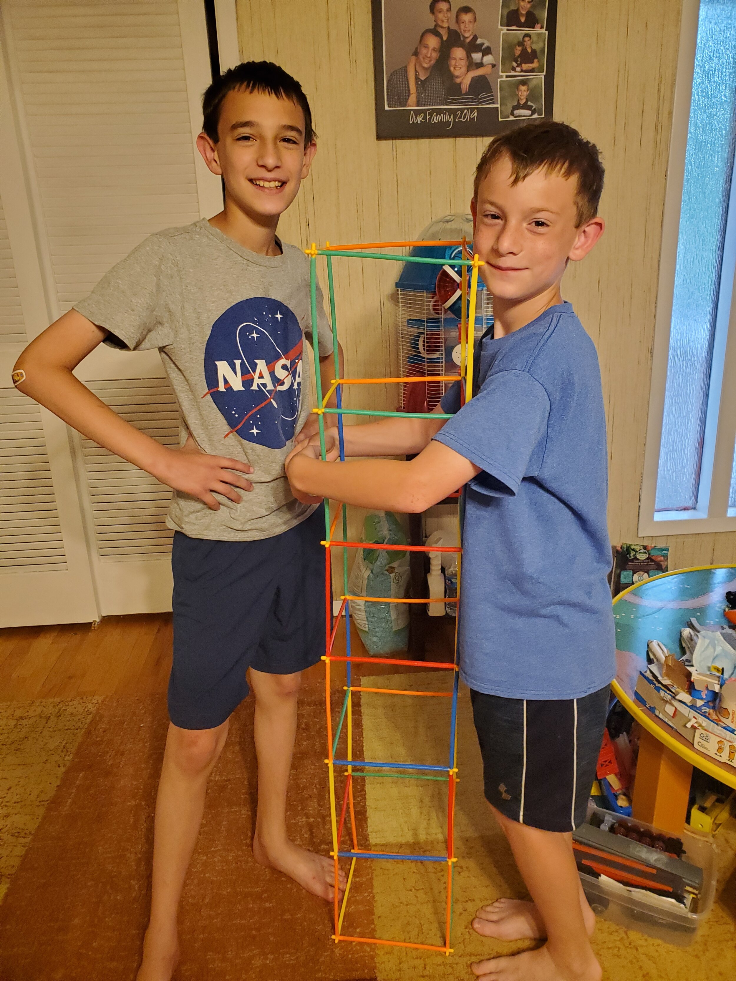 Seeing how tall a tower we can build ourselves.