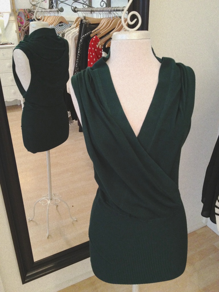 Hunter Green Wrap Dress