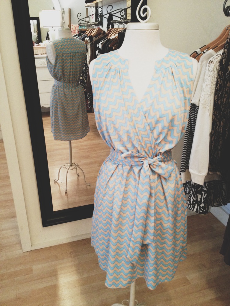 V-Neck Patterned Dress